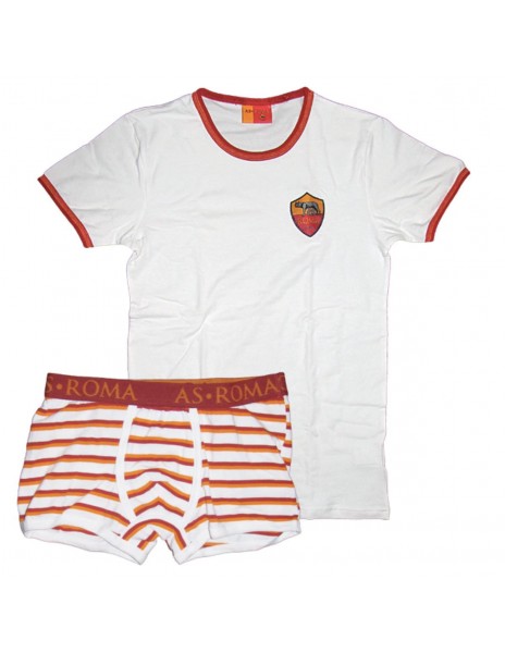 AS ROMA COMPLETO INTIMO BIANCO BOXER